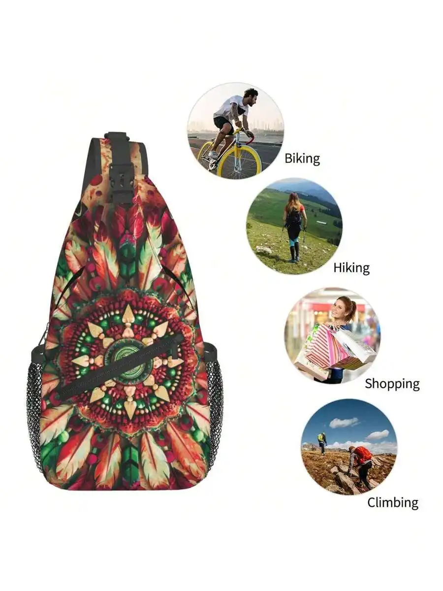 Large Mandala Print Crossbody Bag For Outdoor Activities Hiking Biking Climbing Shopping
Large Mandala Print Crossbody Bag For Outdoor Activities Hiking Biking Climbing Shopping