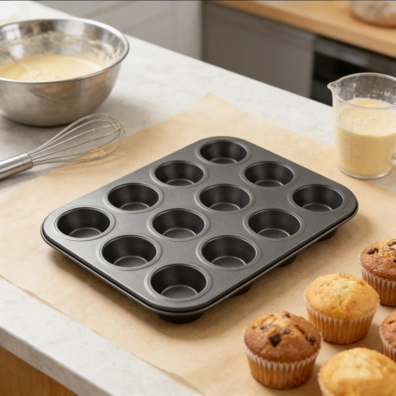 1pack Muffin Pan 12 Cups Square Cupcake Muffin Tray Cupcake Mold Muffin Pan Carbon Steel Baking Pan Non Stick Bakeware Black
1pack Muffin Pan 12 Cups Square Cupcake Muffin Tray Cupcake Mold Muffin Pan Carbon Steel Baking Pan Non Stick Bakeware Black