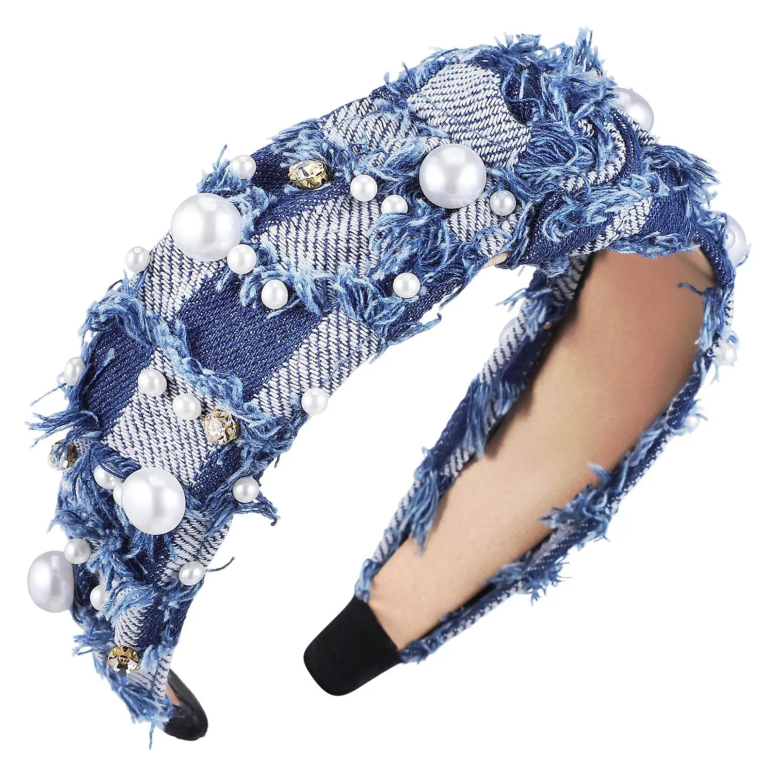 Rhinestone Headband Denim Wide Women Accessories Spa Face Washing Comfortable Elastic Fit Non Slip Soft Material
Rhinestone Headband Denim Wide Women Accessories Spa Face Washing Comfortable Elastic Fit Non Slip Soft Material