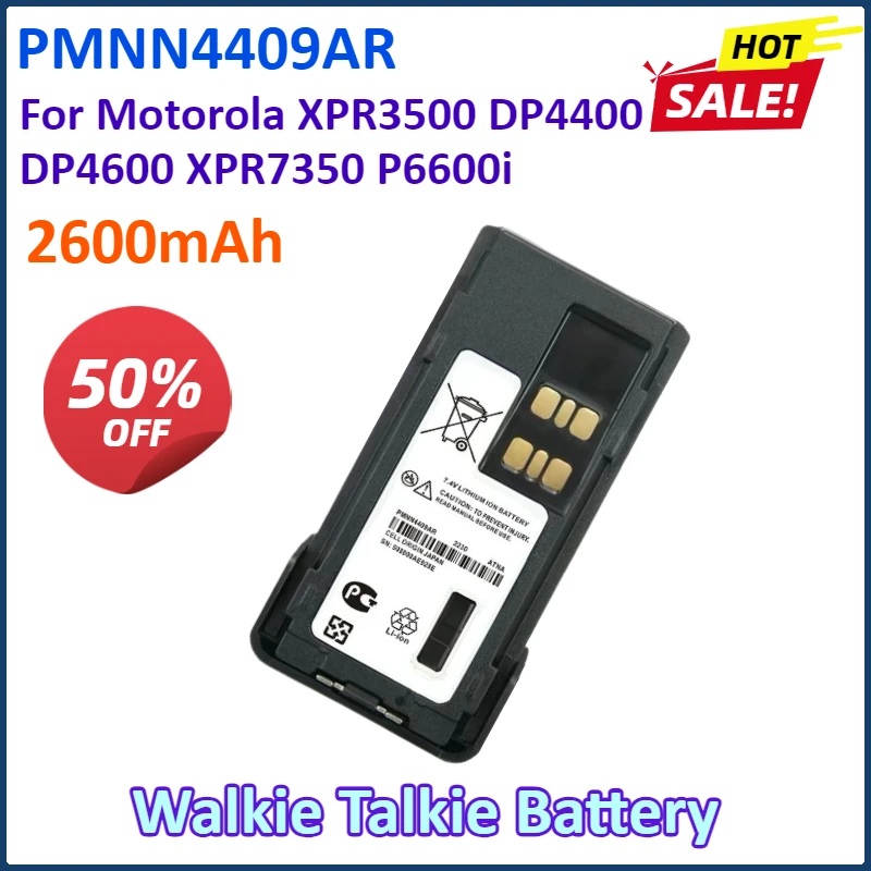 10PCS PMNN4409AR Non-Impres Li-Ion Battery Type-C For Motorola XPR3500 DP4400 DP4600 XPR7350 P6600i XIR P6620 DP2400E
10PCS PMNN4409AR Non-Impres Li-Ion Battery Type-C For Motorola XPR3500 DP4400 DP4600 XPR7350 P6600i XIR P6620 DP2400E
