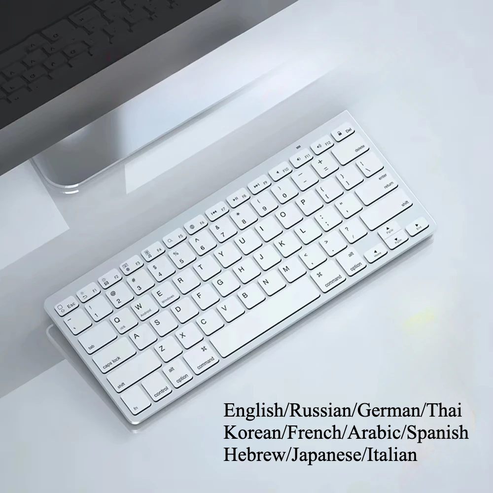 Беспроводная Bluetooth-клавиатура, русская, тайская, корейская, немецкая, испанская, арабская, французская игровая клавиатура для ноутбука, ПК, геймера, планшета, iPad
Беспроводная Bluetooth-клавиатура, русская, тайская, корейская, немецкая, испанская, арабская, французская игровая клавиатура для ноутбука, ПК, геймера, планшета, iPad