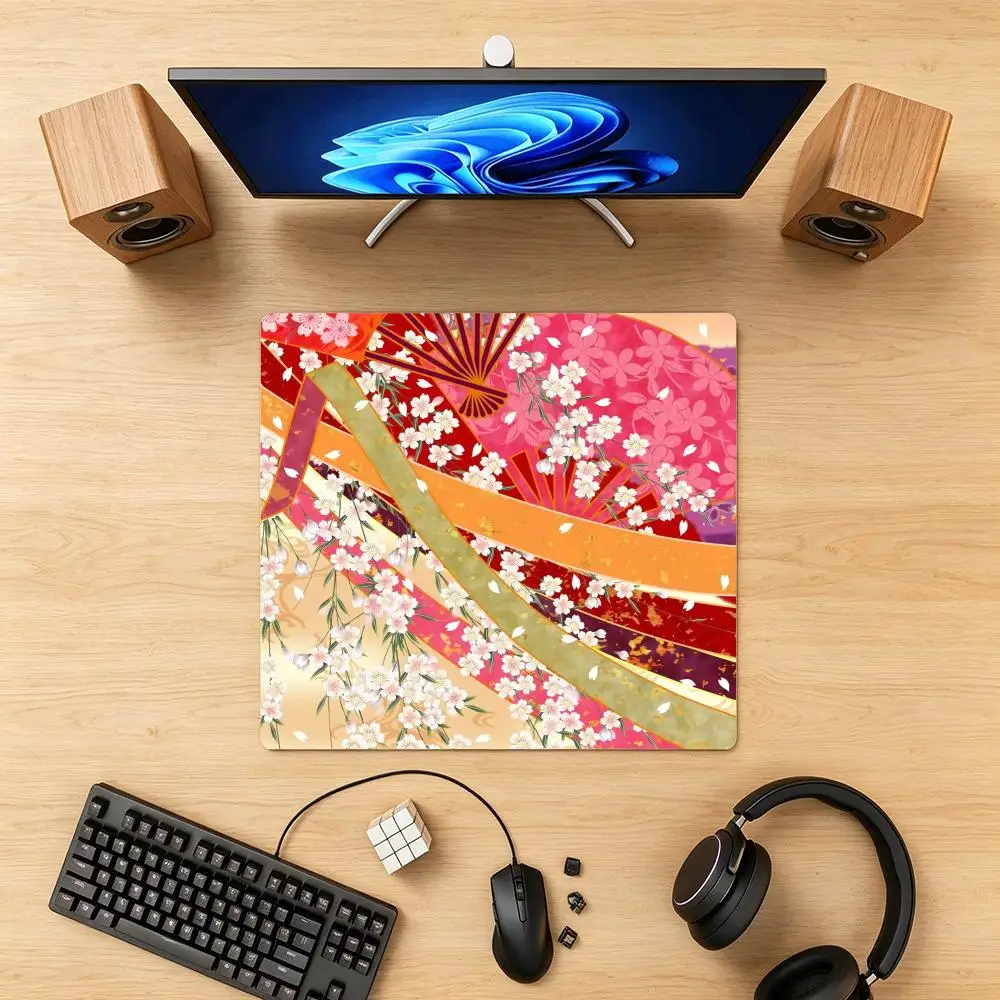 Japanese Style Floral Gaming Mouse Pad, Stitched Edge Non‑Slip Large Desk Mat
Japanese Style Floral Gaming Mouse Pad, Stitched Edge Non‑Slip Large Desk Mat