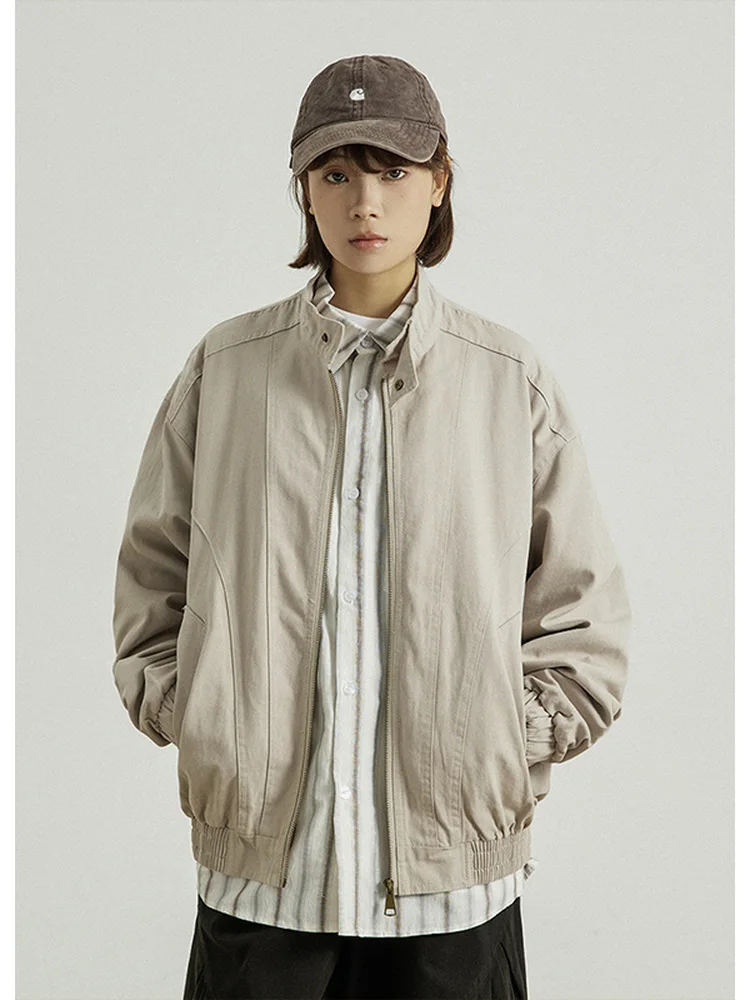 Retro American Waed Stand Collar Jaet Loose Casual ex Autumn Top Trendy Outerwear for Men And Women
Retro American Waed Stand Collar Jaet Loose Casual ex Autumn Top Trendy Outerwear for Men And Women