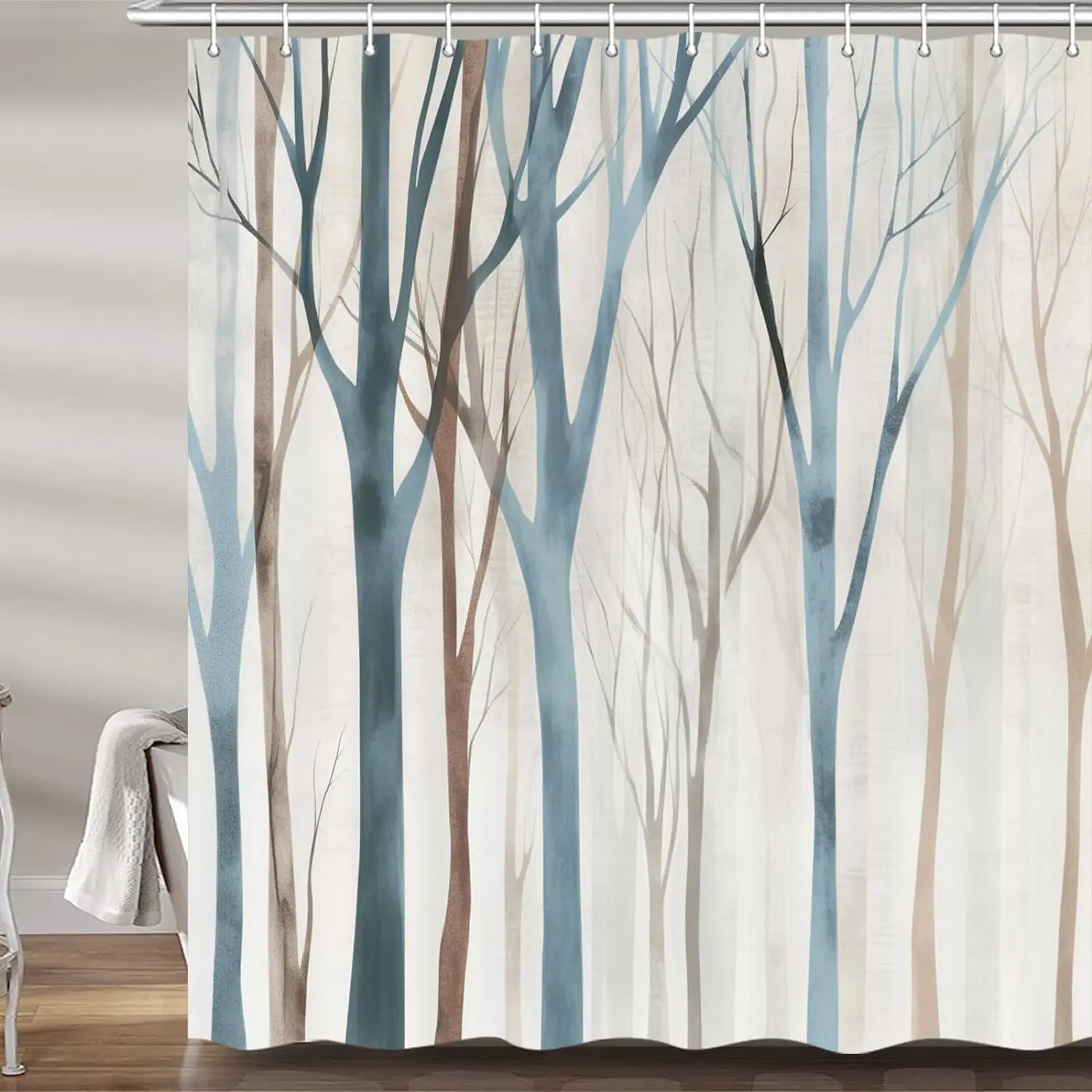 Art Abstract Birch Forest Shower Curtain, Waterproof Polyester, 72x72 Inch with Hooks
Art Abstract Birch Forest Shower Curtain, Waterproof Polyester, 72x72 Inch with Hooks