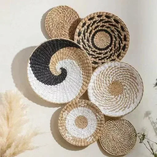 1set Woven Grass Wall Baskets Seagrass Rattan Wicker Handmade Wall Art Room Decor Round Shape Hanging Wall Basket For Home Decor
1set Woven Grass Wall Baskets Seagrass Rattan Wicker Handmade Wall Art Room Decor Round Shape Hanging Wall Basket For Home Decor