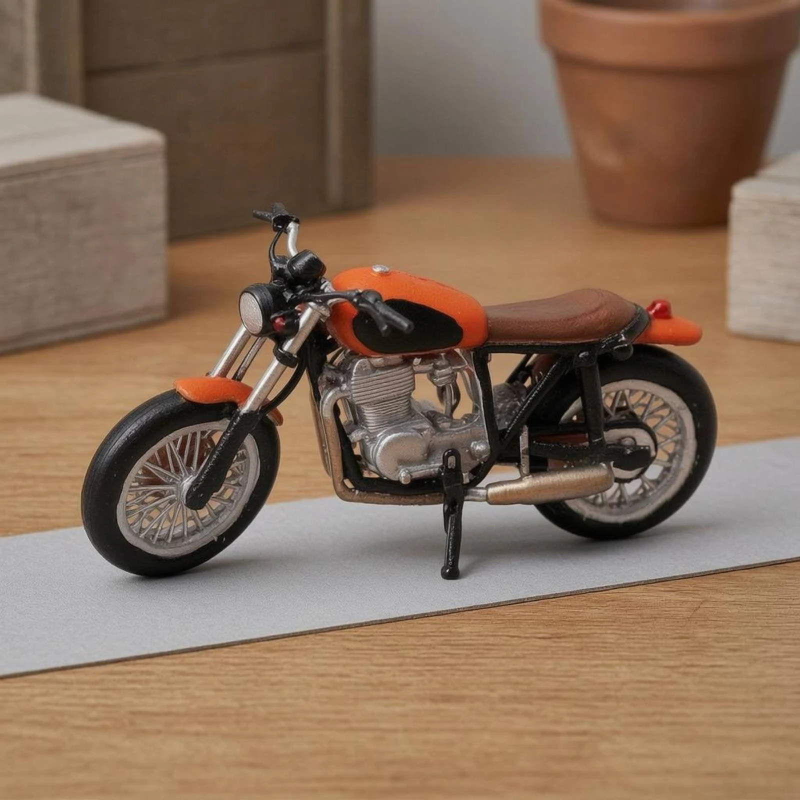 1:64 Motorcycle Model Detailed Small Collectible for Miniature Scene
1:64 Motorcycle Model Detailed Small Collectible for Miniature Scene