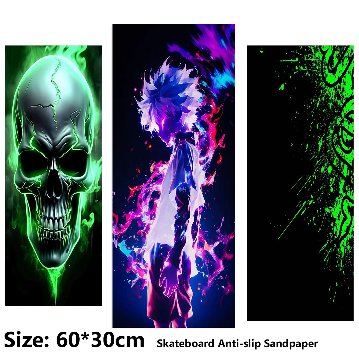 Electric Scooter Anti-slip Sticker Sandpaper Skateboard GripTape Sheet 60*30cm Comic Doodle Skull Pattern
Electric Scooter Anti-slip Sticker Sandpaper Skateboard GripTape Sheet 60*30cm Comic Doodle Skull Pattern