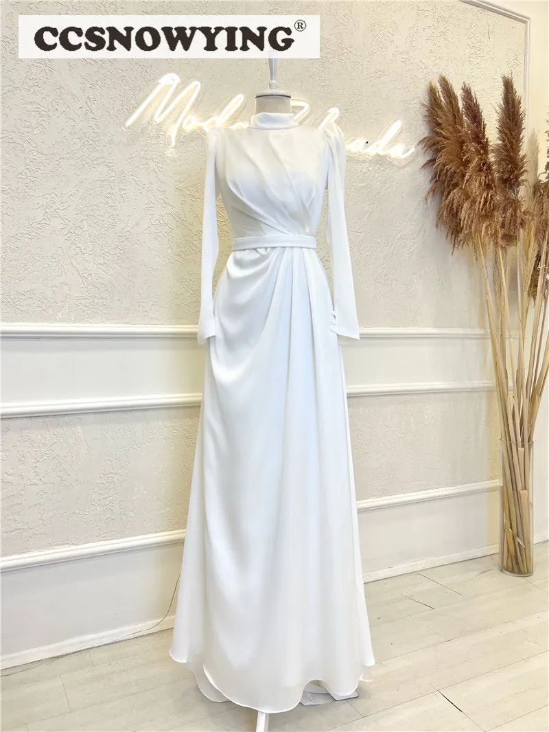 Simple Chiffon Long Sleeve Muslim Evening Dresses High Neck Hijab Islamic Formal Party Gown Women Prom Dress Robe De Soiree
Simple Chiffon Long Sleeve Muslim Evening Dresses High Neck Hijab Islamic Formal Party Gown Women Prom Dress Robe De Soiree
