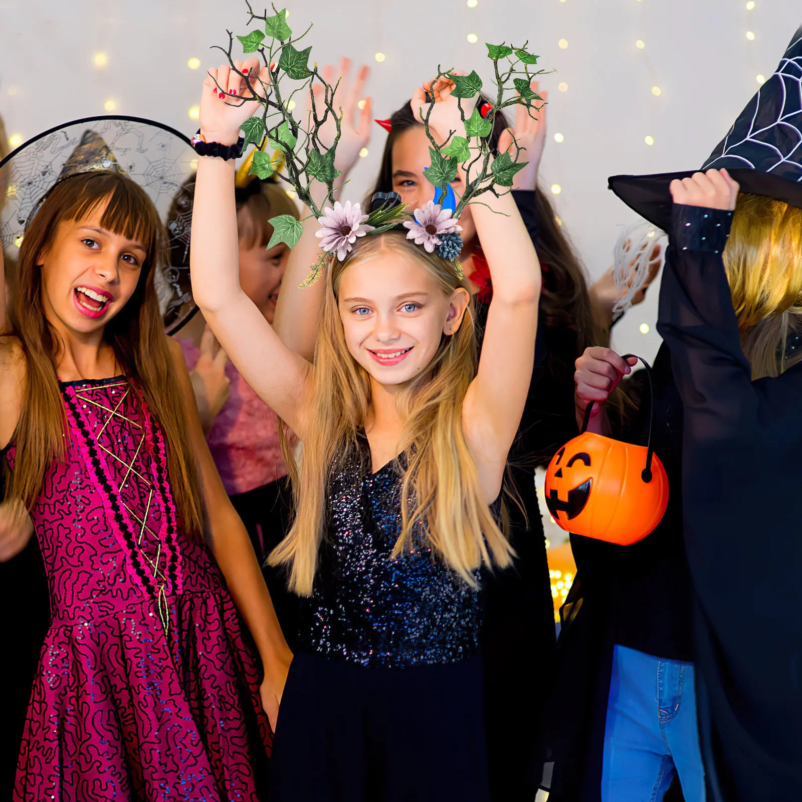 Тематическая повязка на голову с имитацией веток и цветов, удобный аксессуар для волос для вечеринок, косплея и праздничных мероприятий
Тематическая повязка на голову с имитацией веток и цветов, удобный аксессуар для волос для вечеринок, косплея и праздничных мероприятий