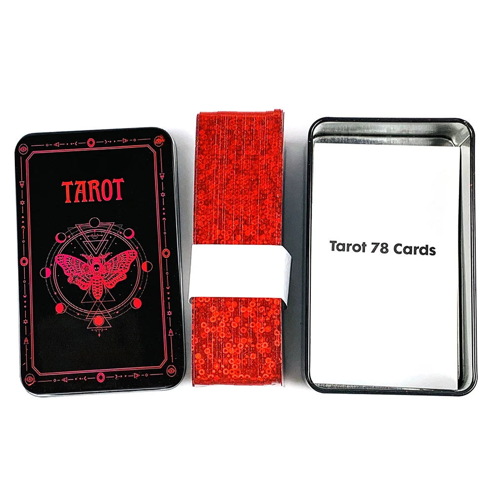 Occult Tarot In A Tin Metal Box Tarot Deck With PDF Guide Book Fate Divination Cards Game,Great For Beginners & Party Games
Occult Tarot In A Tin Metal Box Tarot Deck With PDF Guide Book Fate Divination Cards Game,Great For Beginners & Party Games