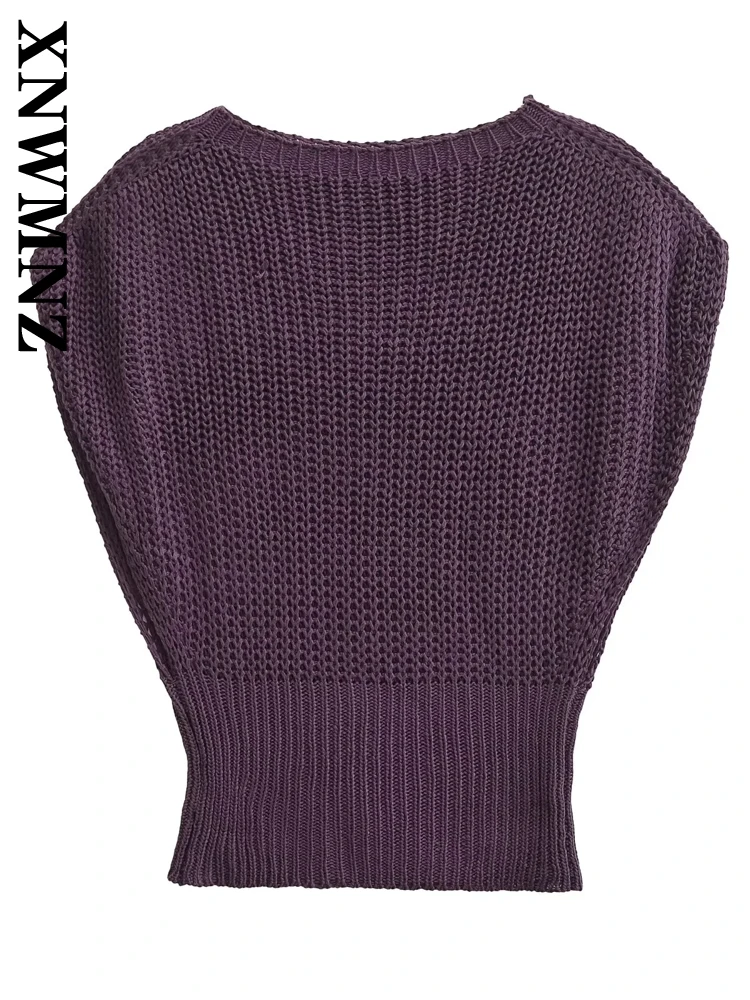 XNWMNZ 2024 New Woman's Autumn Fashion Short Knitted Slim Sweater Top Female Vintage O-Collar Long Sleeve Knit Jumper Solid Colo
XNWMNZ 2024 New Woman's Autumn Fashion Short Knitted Slim Sweater Top Female Vintage O-Collar Long Sleeve Knit Jumper Solid Colo