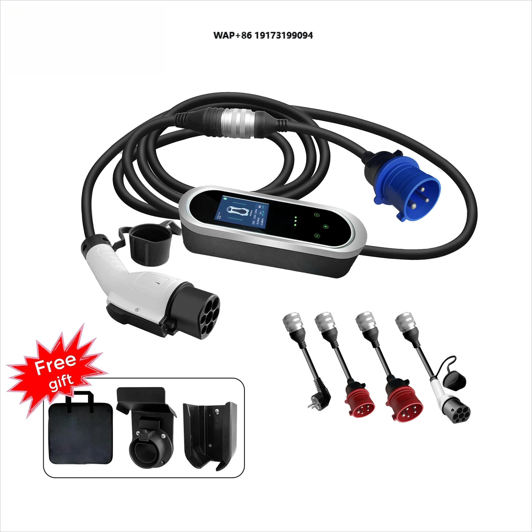 Hot Sell Smart 32A Portable EV Charger Type 2 EVSE 22KW Mobile Charging Station with Optional Adapters
Hot Sell Smart 32A Portable EV Charger Type 2 EVSE 22KW Mobile Charging Station with Optional Adapters
