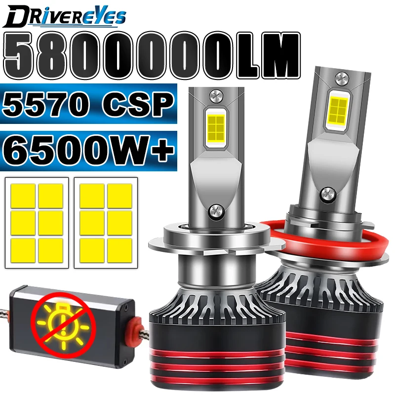 6500W 5800000LM PLUS H7 H11 H1 H4 Led Headlight Bulb 6000K LED HB3 HB4 Double Copper Tube Led Lights Kits for Car 12V M8PRO LED
6500W 5800000LM PLUS H7 H11 H1 H4 Led Headlight Bulb 6000K LED HB3 HB4 Double Copper Tube Led Lights Kits for Car 12V M8PRO LED