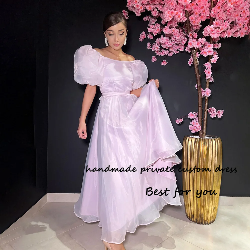 Baby Pink Organza A Line Evening Dresses Short Sleeve Strapless Bow Belt Fairy Prom Party Dress Floor Length Women Formal Gowns
Baby Pink Organza A Line Evening Dresses Short Sleeve Strapless Bow Belt Fairy Prom Party Dress Floor Length Women Formal Gowns