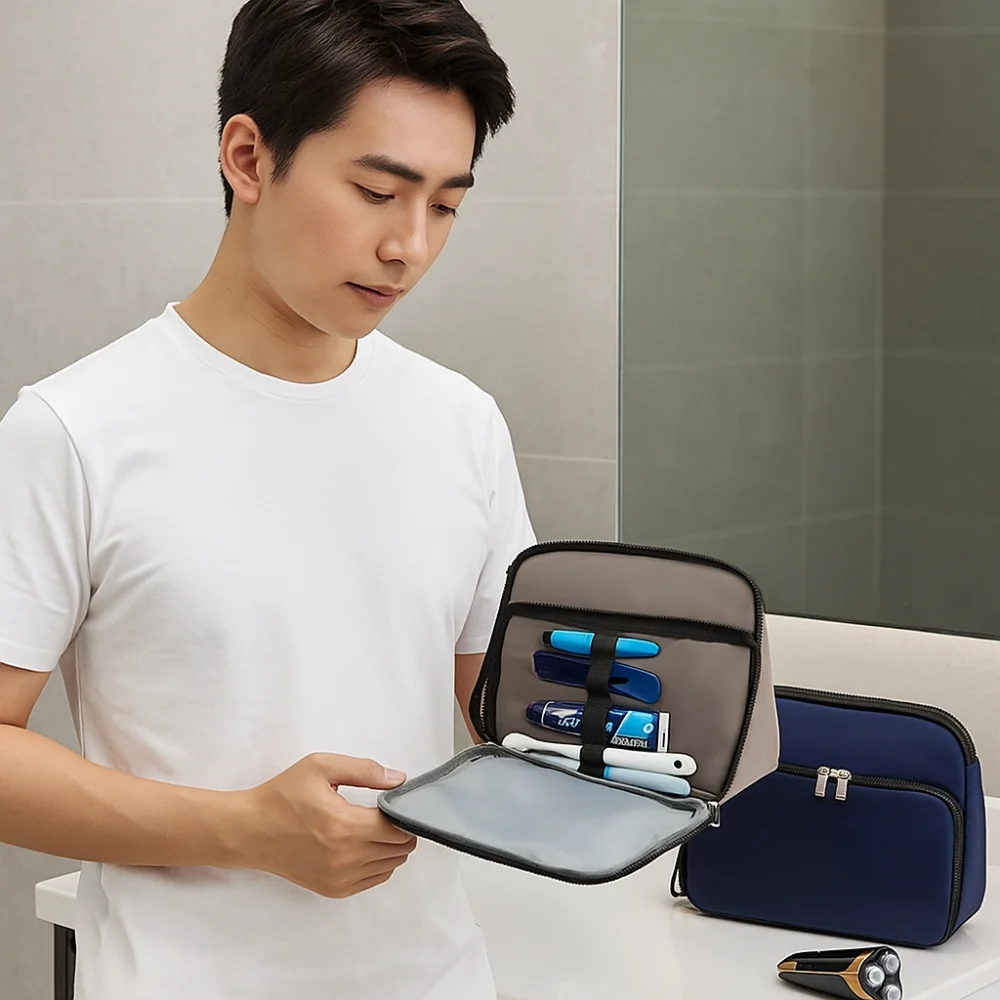 Double-layer Toiletry Bag for Men Waterproof Large Capacity Travel Toiletry Organizer Washbag Dry Wet Separation
Double-layer Toiletry Bag for Men Waterproof Large Capacity Travel Toiletry Organizer Washbag Dry Wet Separation