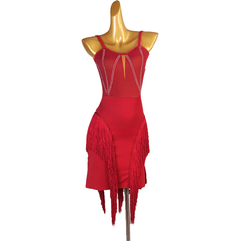 Latin Tassel Dress Ballroom Gowns Competition Costume Suspenders Backless Dance Practice Wear Stage Outfits Performance Clothes
Latin Tassel Dress Ballroom Gowns Competition Costume Suspenders Backless Dance Practice Wear Stage Outfits Performance Clothes