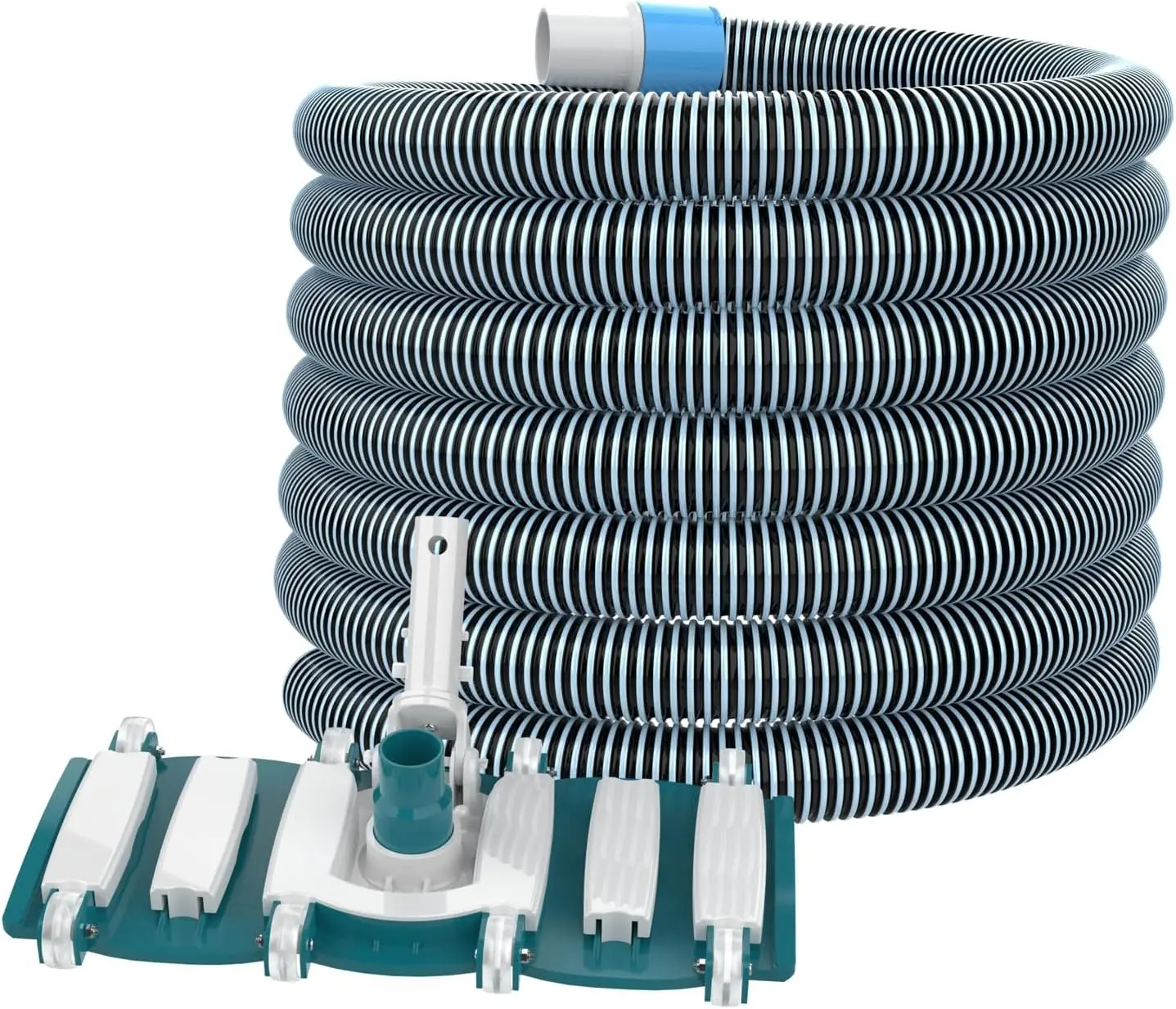 1.5" x 30ft Pool Vacuum Hose & Weighted Rotating Handle Vacuum Head for Inground/Above Ground Pools
1.5" x 30ft Pool Vacuum Hose & Weighted Rotating Handle Vacuum Head for Inground/Above Ground Pools