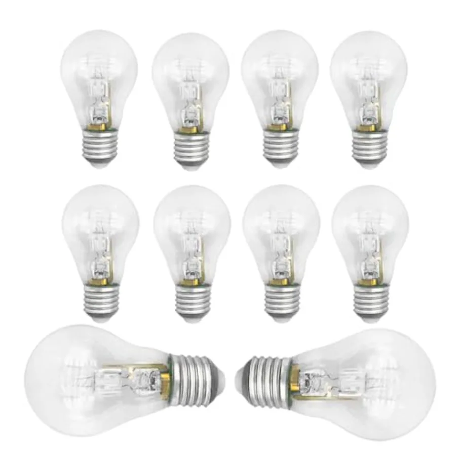 A55 E27 Halogen Lamp 220V 28W 42W 53W 70W 100W 96 * 55mm 2700K Fit for Incandescent Lamp 100W 10 Pcs
A55 E27 Halogen Lamp 220V 28W 42W 53W 70W 100W 96 * 55mm 2700K Fit for Incandescent Lamp 100W 10 Pcs