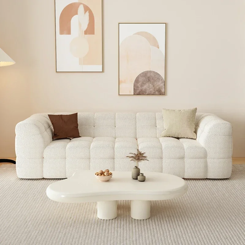 Lambswool Small Apartment Living Room Straight Luxury Cotton Candy Cloud French Fabric Sofa
Lambswool Small Apartment Living Room Straight Luxury Cotton Candy Cloud French Fabric Sofa