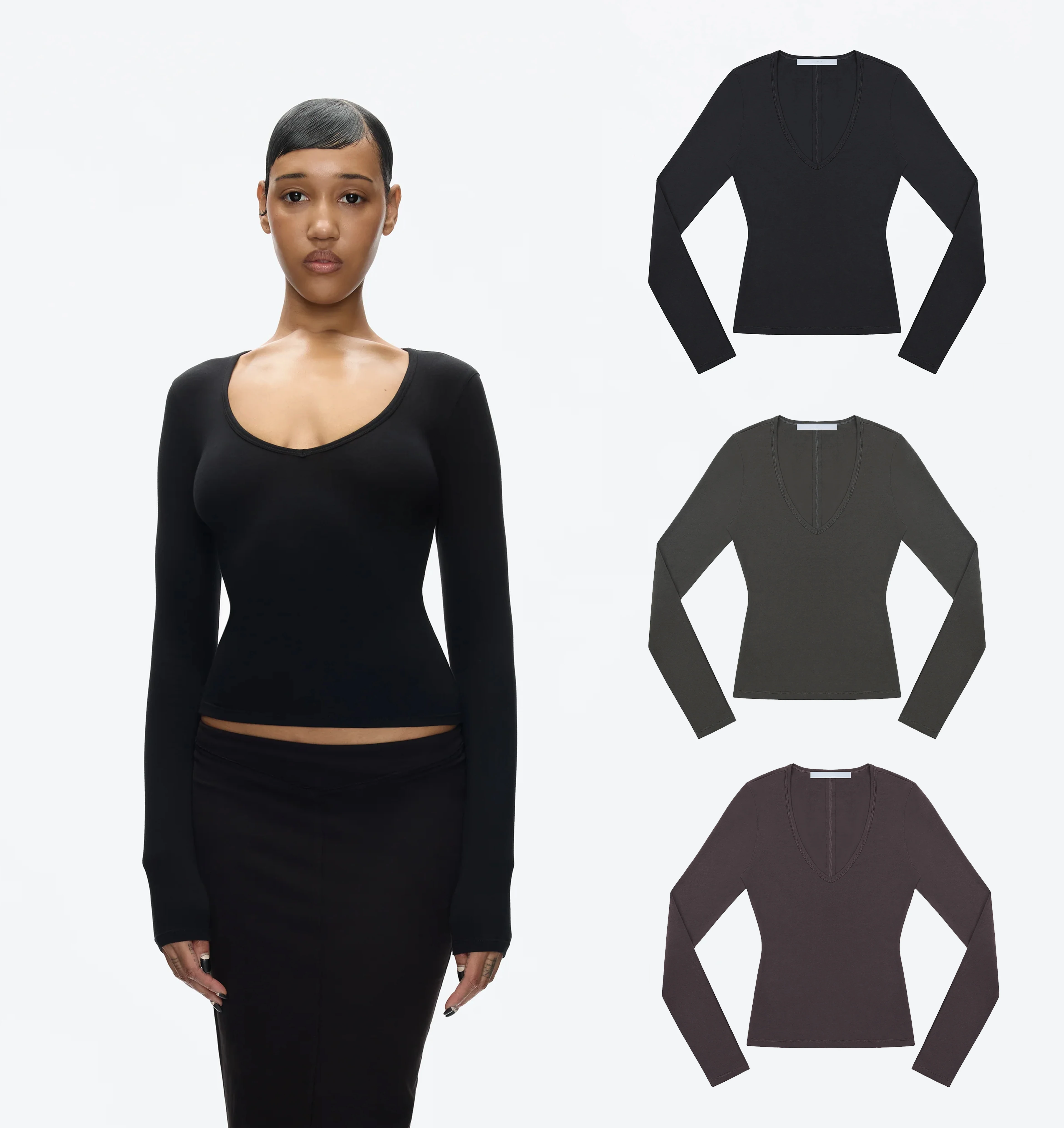 Tank Autumn and Winter Atmospheric Long-Sleeved Base Shirt, Skin-Fitting Warm Knitted Long-Sleeved Shirt, V-Neck Slim-Fit Slimming Knitted Base Shirt, Commuter Casual Autumn and Winter Women's Clothing
Tank Autumn and Winter Atmospheric Long-Sleeved Base Shirt, Skin-Fitting Warm Knitted Long-Sleeved Shirt, V-Neck Slim-Fit Slimming Knitted Base Shirt, Commuter Casual Autumn and Winter Women's Clothing