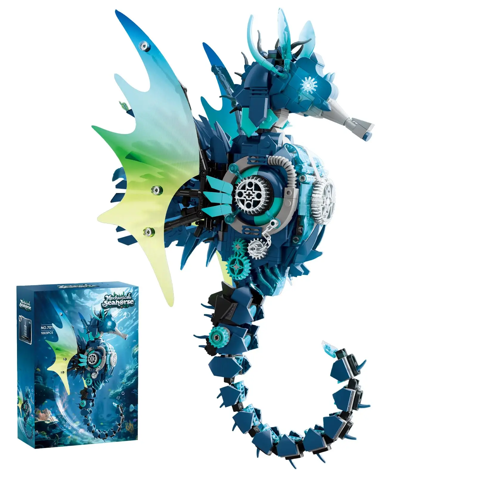 Mechanical Seahorse Building Block Set Steampunk Marine Animal Model Kit The Perfect Gift for Marine Life Enthusiasts
Mechanical Seahorse Building Block Set Steampunk Marine Animal Model Kit The Perfect Gift for Marine Life Enthusiasts