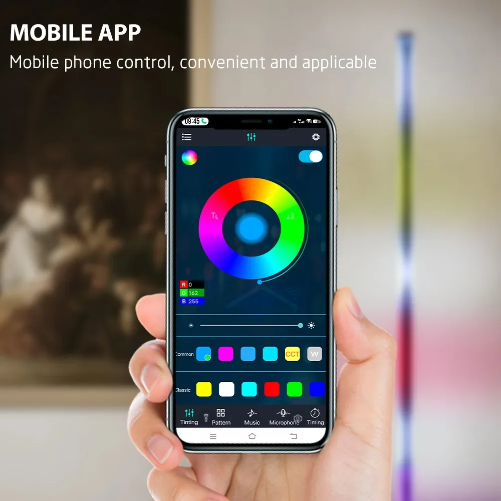 RGB LED Floor Lamp Remote APP Control Music Sync Corner Mood Lighting Smart Modern Mood Standing Lights for Bedroom Living Room
RGB LED Floor Lamp Remote APP Control Music Sync Corner Mood Lighting Smart Modern Mood Standing Lights for Bedroom Living Room