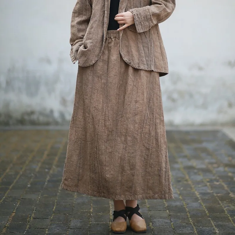 High Waist Cotton Linen Casual Skirt Women New Arrival 2024 Autumn Vintage Style Solid Color Female A-line Long Skirts M204
High Waist Cotton Linen Casual Skirt Women New Arrival 2024 Autumn Vintage Style Solid Color Female A-line Long Skirts M204