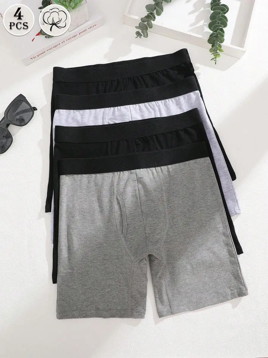 4 Pcs Mens Cotton Boxer Briefs Breathable Open Fly Mid Rise Underwear S-XXXL
4 Pcs Mens Cotton Boxer Briefs Breathable Open Fly Mid Rise Underwear S-XXXL