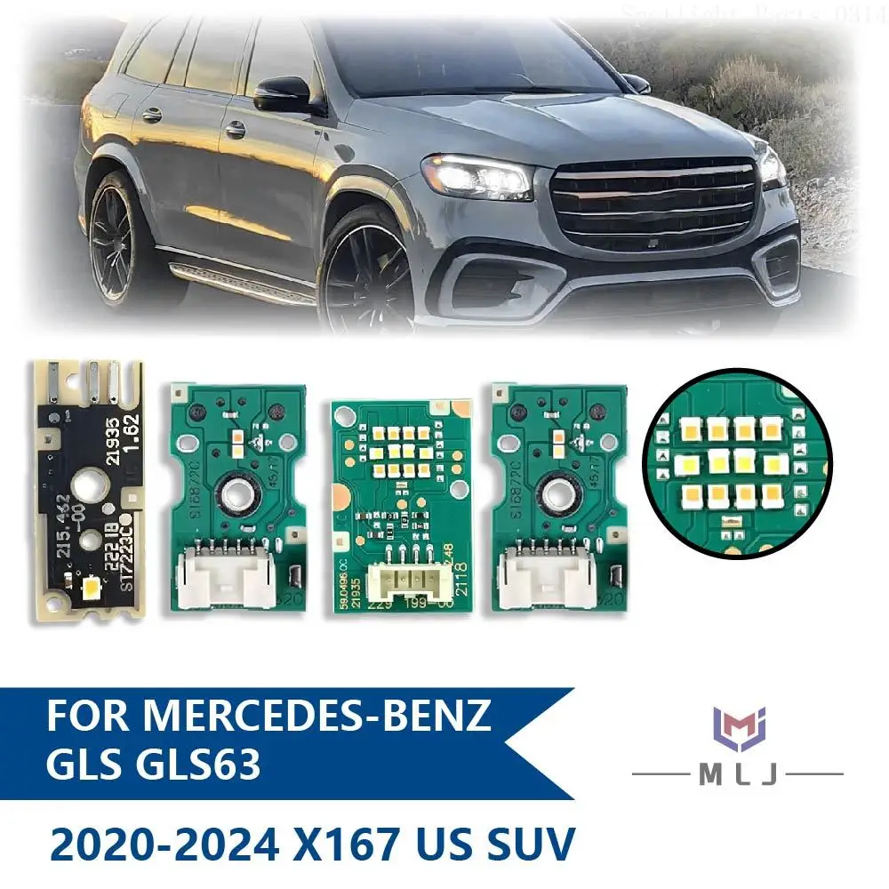 For 2020-2024 Mercedes Benz GLS GLS63 X167 US SUV Angel Eye DRL Light Source Chip LED Headlight Daytime Running Light Chip Board
For 2020-2024 Mercedes Benz GLS GLS63 X167 US SUV Angel Eye DRL Light Source Chip LED Headlight Daytime Running Light Chip Board