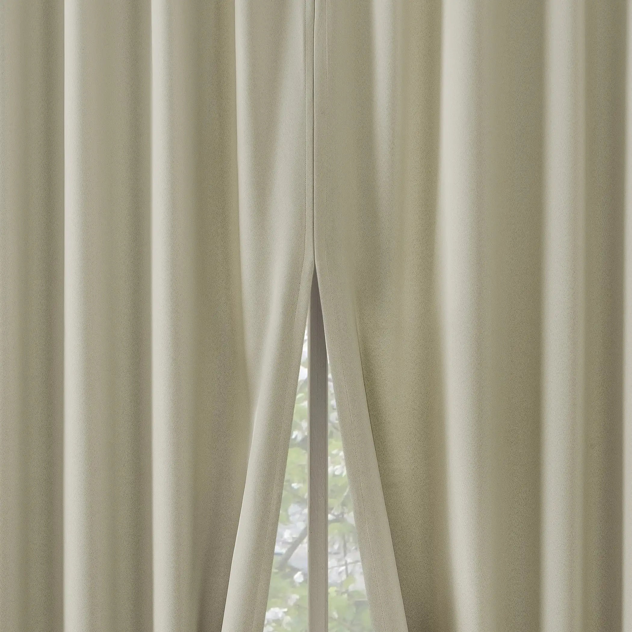 Aria 2-Pack Magnetic Closure Theater Grade 100% Blackout Back Tab Curtain Panel Pair, 52X96, Cream
Aria 2-Pack Magnetic Closure Theater Grade 100% Blackout Back Tab Curtain Panel Pair, 52X96, Cream