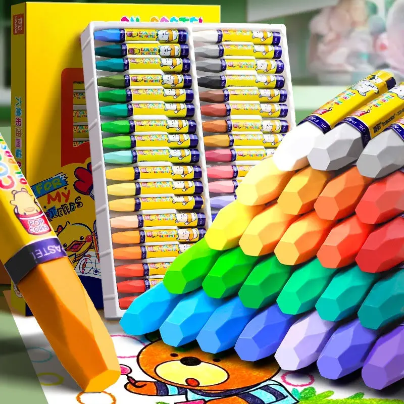 Washable Kids Oil Pastels, 12/18/24/36 Colors Non-Toxic Crayons,Safe Art Supplies for Toddlers, Classroom Use & Party Favors
Washable Kids Oil Pastels, 12/18/24/36 Colors Non-Toxic Crayons,Safe Art Supplies for Toddlers, Classroom Use & Party Favors