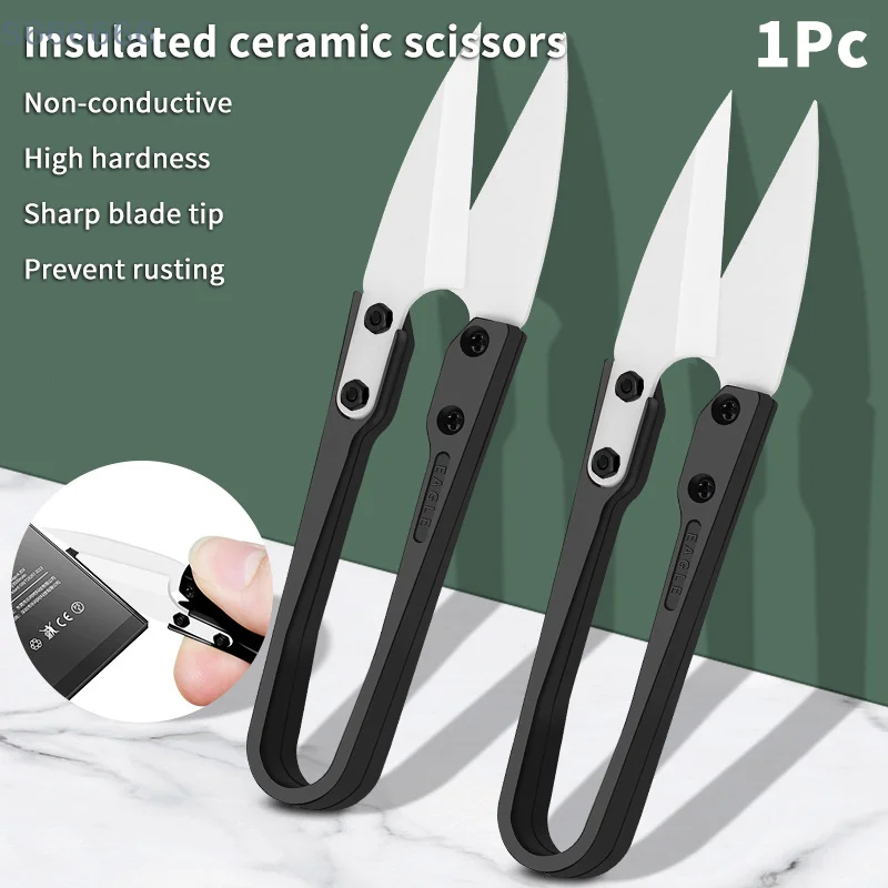 1pc High Hardness Insulated Ceramic Scissors For Mobile Phone Repair Battery Cable Cutting Insulated Scissors Tool
1pc High Hardness Insulated Ceramic Scissors For Mobile Phone Repair Battery Cable Cutting Insulated Scissors Tool