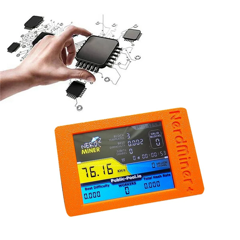 Хорошо производство-Nerdminer 77K/S Хешрейт с 2,8-дюймовым экраном BTC Lottery Solo Miner Bitcoin Nerd Miner для BTC Miner B
Хорошо производство-Nerdminer 77K/S Хешрейт с 2,8-дюймовым экраном BTC Lottery Solo Miner Bitcoin Nerd Miner для BTC Miner B