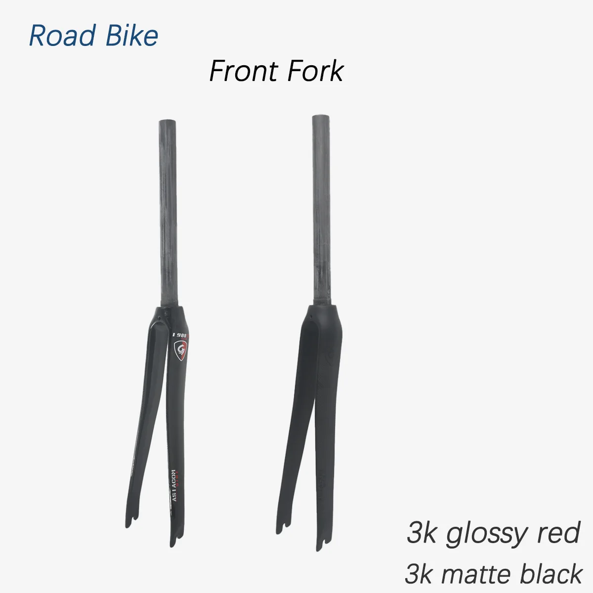 ASIACOM Road Track Bike Front Fork 3K Full Carbon Fibre Ultralight Hard Bicycle Fork,Glossy red logo,Matte black logo
ASIACOM Road Track Bike Front Fork 3K Full Carbon Fibre Ultralight Hard Bicycle Fork,Glossy red logo,Matte black logo