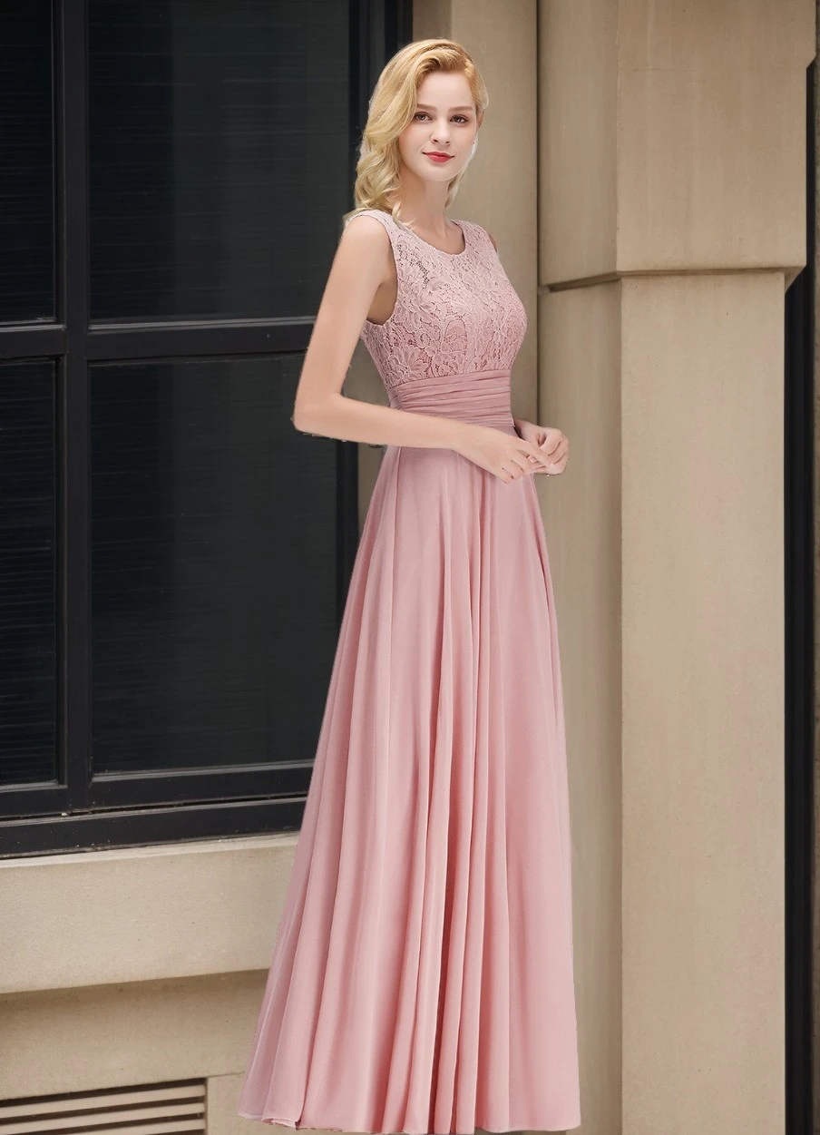 BABYONLINE Elegant Evening Dresses Cut Out Floral Lace O-Neck V-Backless Prom Dress Chiffon Pleated Empire Formal Party Vestido
BABYONLINE Elegant Evening Dresses Cut Out Floral Lace O-Neck V-Backless Prom Dress Chiffon Pleated Empire Formal Party Vestido