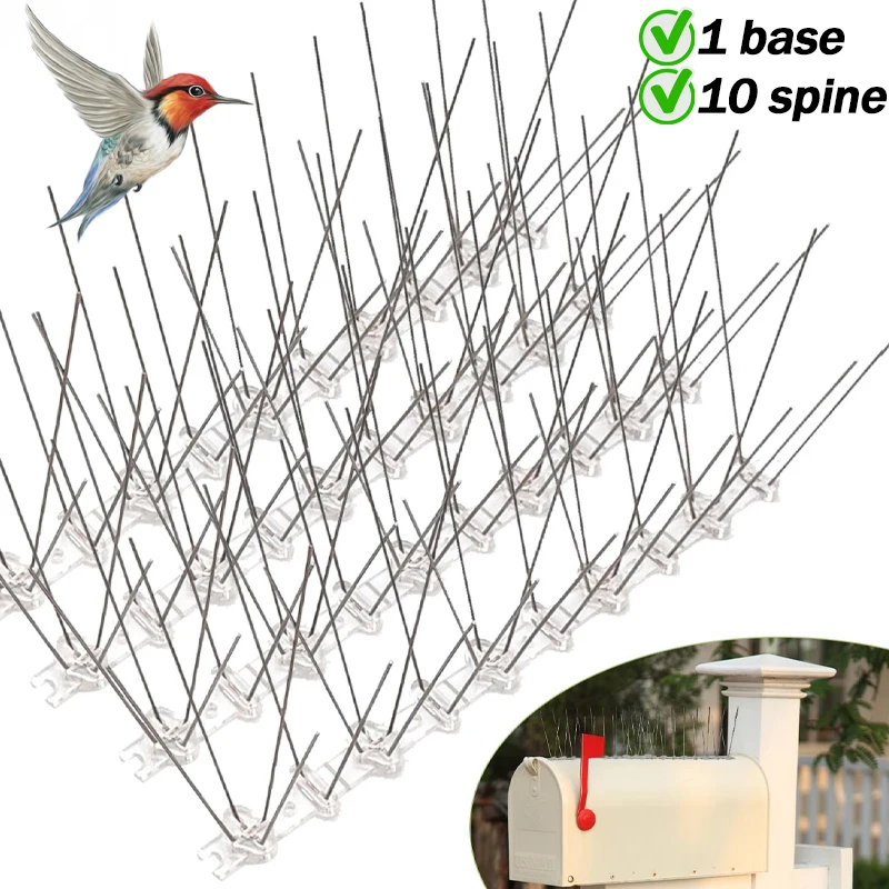 1/5 комплекта, набор отпугивателей птиц из нержавеющей стали, шипы для голубей, садовый забор, репеллент для птиц на крыше, чтобы предотвратить голуби, белка, кошки
1/5 комплекта, набор отпугивателей птиц из нержавеющей стали, шипы для голубей, садовый забор, репеллент для птиц на крыше, чтобы предотвратить голуби, белка, кошки