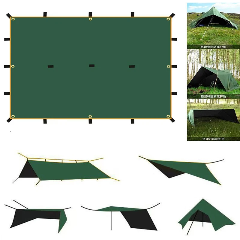 Outdoor Camping Vinyl Sky Curtain 19 Hanging Point Multi Functional Floor Mat Canopy Sun Shelter Rainproof Windproof Curtain
Outdoor Camping Vinyl Sky Curtain 19 Hanging Point Multi Functional Floor Mat Canopy Sun Shelter Rainproof Windproof Curtain