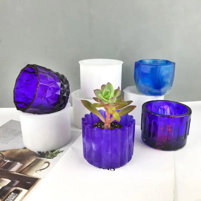 H9ED Flower Pot Silicone Mold Concrete Succulent Planter Mould DIY Holder Mold
H9ED Flower Pot Silicone Mold Concrete Succulent Planter Mould DIY Holder Mold
