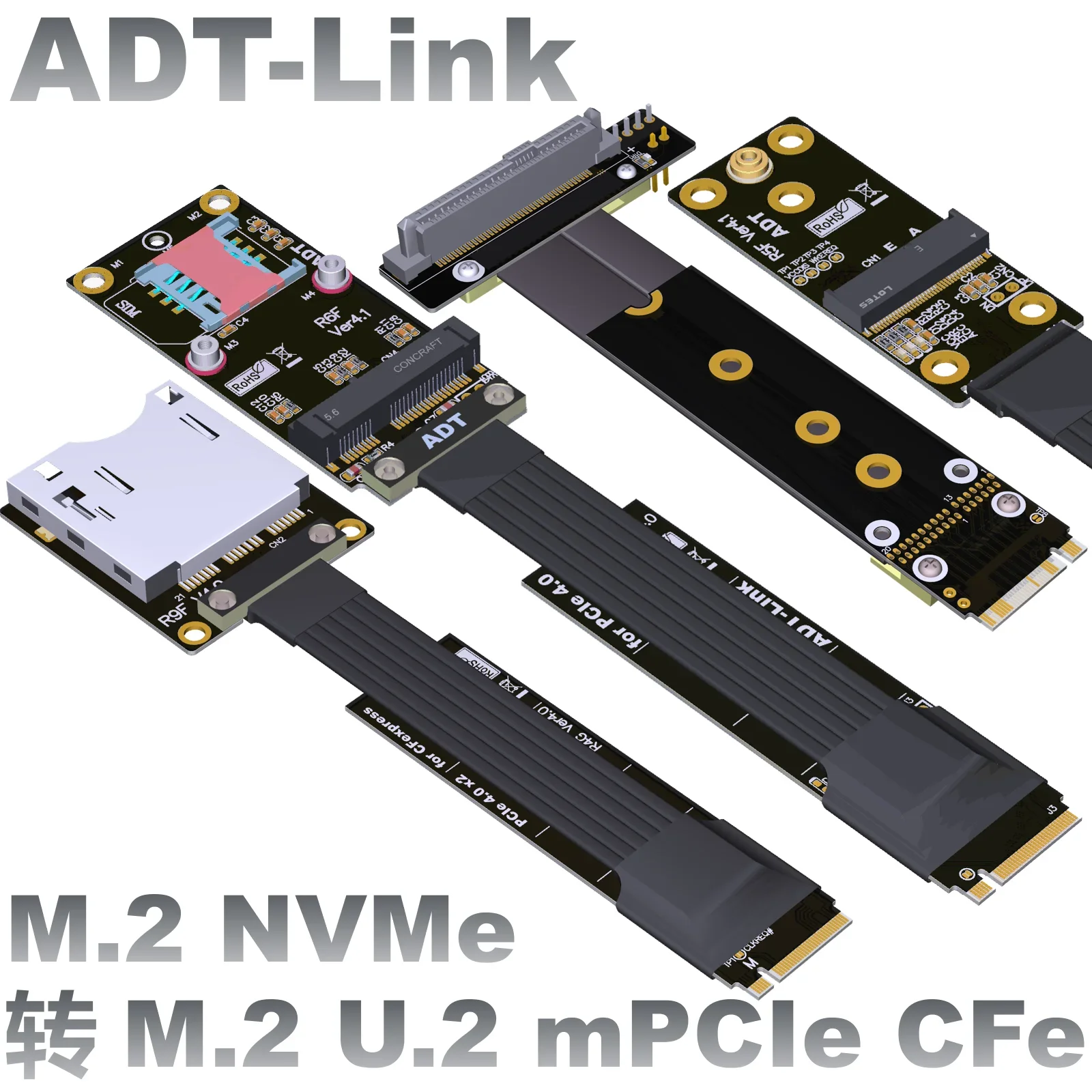 M.2 NVMe ключ-M SSD удлинитель для M.2 WiFi/U.2 SSD/mini-PCIe mPCIe/CFexpress твердотельный накопитель ленточный адаптер карта для материнской платы M2
M.2 NVMe ключ-M SSD удлинитель для M.2 WiFi/U.2 SSD/mini-PCIe mPCIe/CFexpress твердотельный накопитель ленточный адаптер карта для материнской платы M2