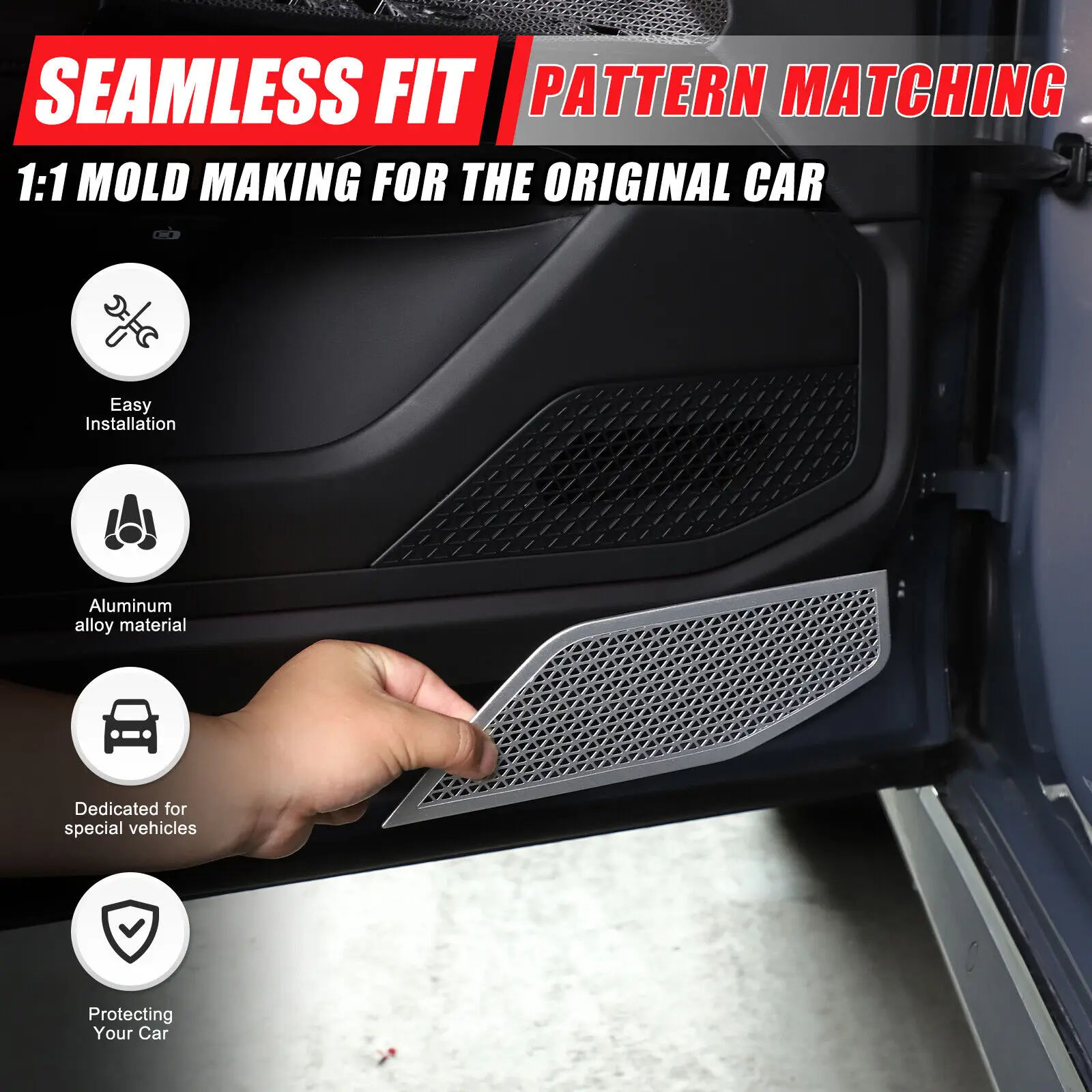 2PCS Stainless Steel Car Door Speaker Cover Mesh Door Tweeter Protection Trim Net for BMW 7 Series G70 2023+ Kit Accessories
2PCS Stainless Steel Car Door Speaker Cover Mesh Door Tweeter Protection Trim Net for BMW 7 Series G70 2023+ Kit Accessories