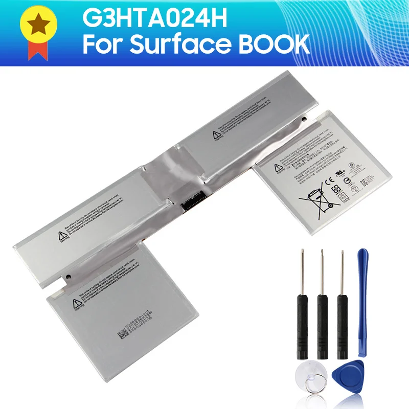 Сменный аккумулятор G3HTA023H G3HTA024H для Microsoft Surface BOOK 6800 мАч + Инструменты
Сменный аккумулятор G3HTA023H G3HTA024H для Microsoft Surface BOOK 6800 мАч + Инструменты