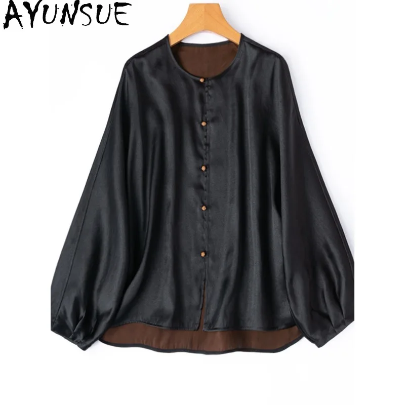 AYUNSUE Xiangyunsha Silk Women's Blouses and Shirts Chinese Style Long Sleeve Tops for Woman Spring Woman Clothing 2026 Одежда
AYUNSUE Xiangyunsha Silk Women's Blouses and Shirts Chinese Style Long Sleeve Tops for Woman Spring Woman Clothing 2026 Одежда