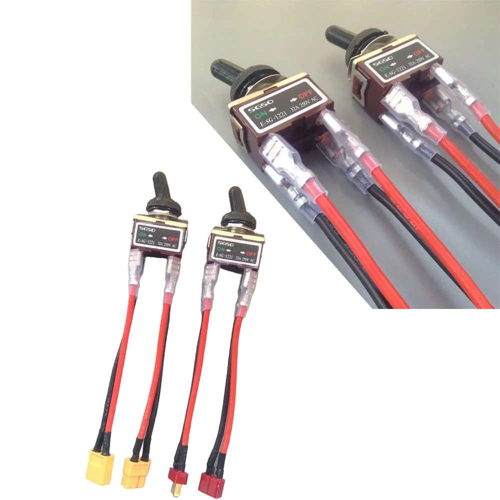 T/XT60 Plug Waterproof Toggle Switch AC 250V 4-pin 2-position 32A Large Current Silver Contact Point Power Rocker Switch 1PCS
T/XT60 Plug Waterproof Toggle Switch AC 250V 4-pin 2-position 32A Large Current Silver Contact Point Power Rocker Switch 1PCS