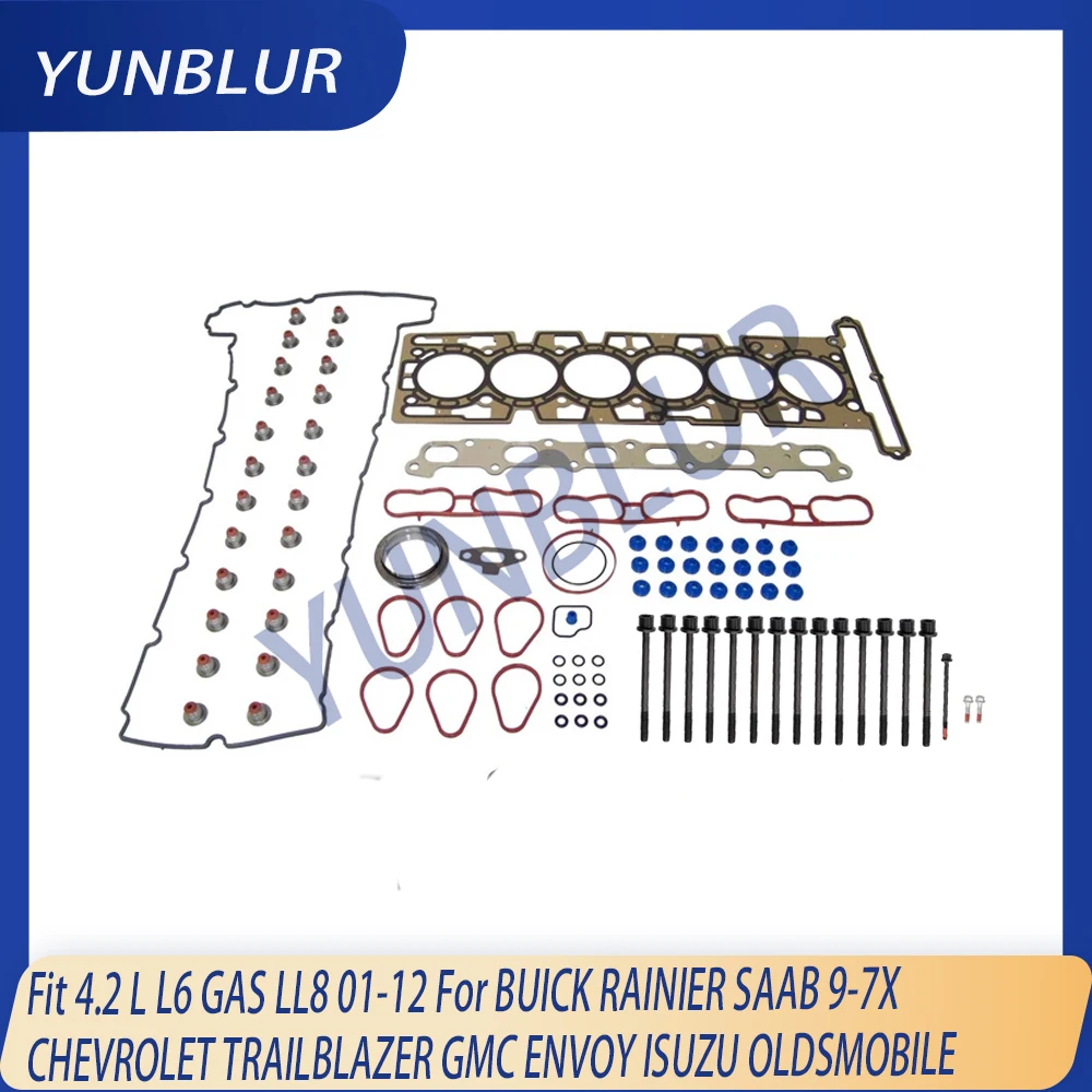 Engine Parts Cylinder Head Full Gasket & Bolt Set Fit 4.2 L L6 GAS LL8 01-12 For BUICK CHEVROLET GMC ENVOY ISUZU OLDSMOBILE SAAB
Engine Parts Cylinder Head Full Gasket & Bolt Set Fit 4.2 L L6 GAS LL8 01-12 For BUICK CHEVROLET GMC ENVOY ISUZU OLDSMOBILE SAAB