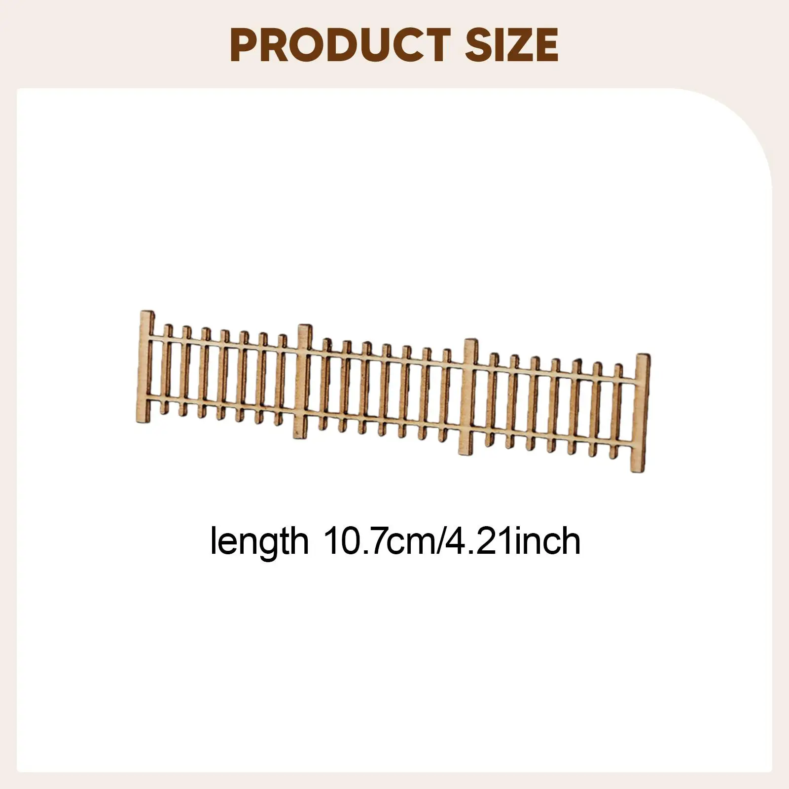 10 Pieces Mini Fences 1/50 Simulation Scenery Fences Model Railway Accessories for Scenery Model Diorama Scene Layouts Garden
10 Pieces Mini Fences 1/50 Simulation Scenery Fences Model Railway Accessories for Scenery Model Diorama Scene Layouts Garden
