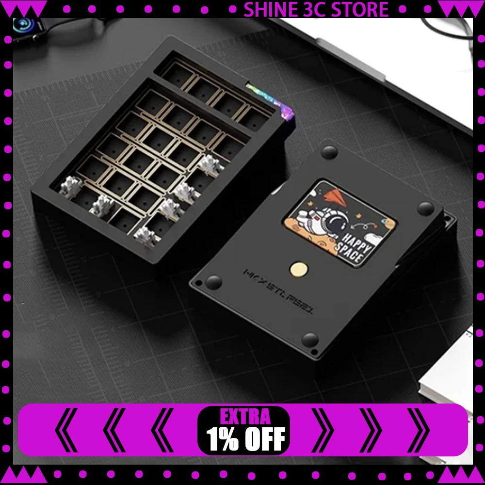 Weikav Stars21Plus Mechanical keyboard Kit 3Mode Wireless Bluetooth Keypad Kit Rgb Hot Swap Numeric keypad pad Kit Aluminum Gift 
Weikav Stars21Plus Mechanical keyboard Kit 3Mode Wireless Bluetooth Keypad Kit Rgb Hot Swap Numeric keypad pad Kit Aluminum Gift