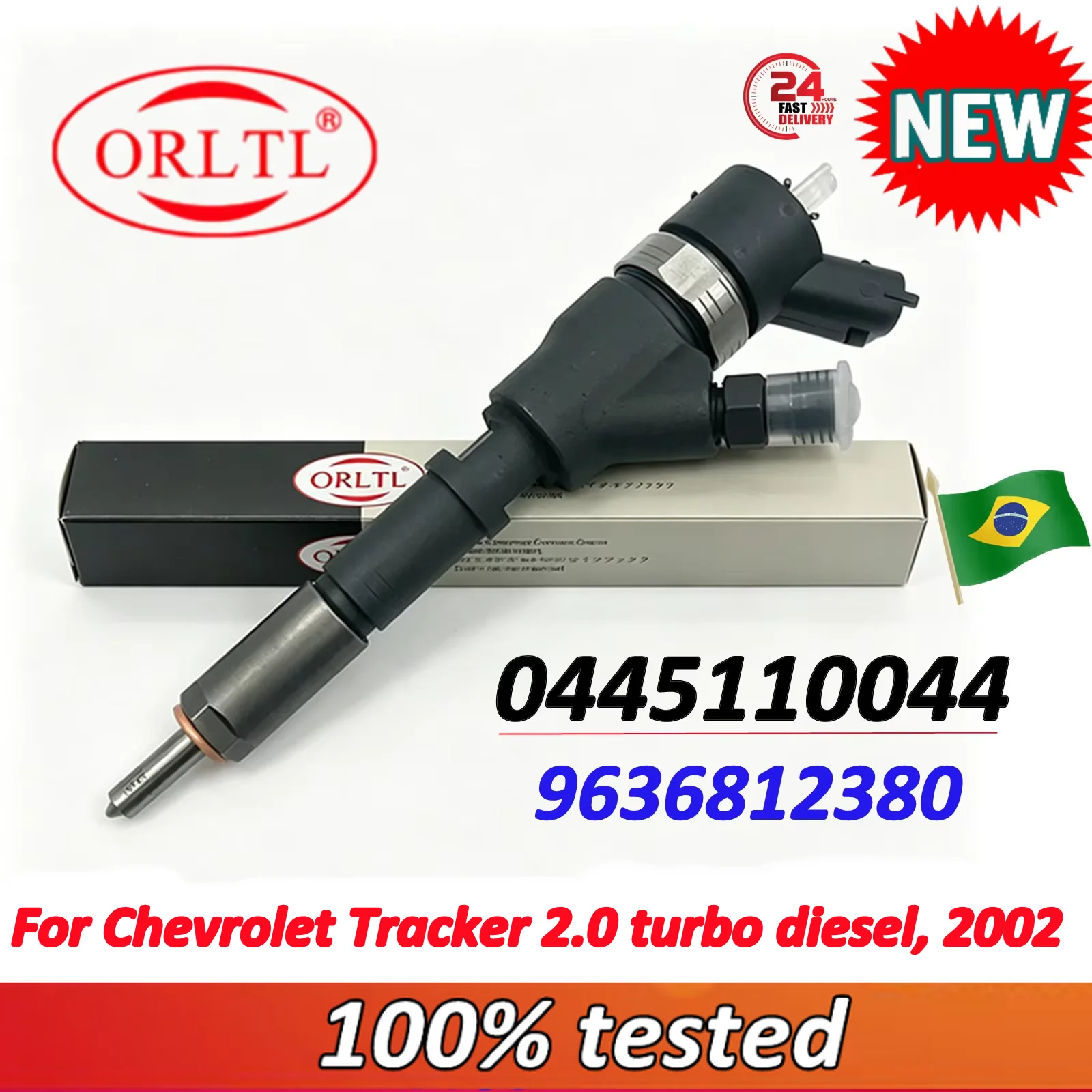 0445110044 9636812380 New Diesel Fuel Injector 0 445 110 044 For Chevrolet Tracker 2.0 turbo diesel, 2002
0445110044 9636812380 New Diesel Fuel Injector 0 445 110 044 For Chevrolet Tracker 2.0 turbo diesel, 2002