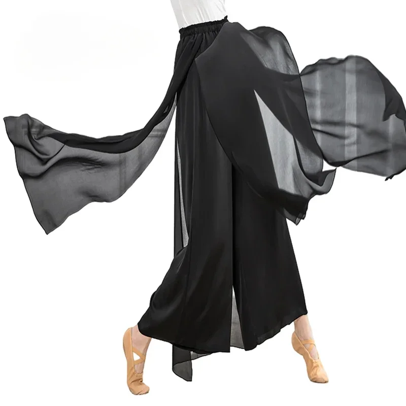 Two Layers Flowy Chiffon Culottes Women Body Rhyme Classical Dance Nuwa Pants Loose Light Weight Dancer Practice Clothes Summer
Two Layers Flowy Chiffon Culottes Women Body Rhyme Classical Dance Nuwa Pants Loose Light Weight Dancer Practice Clothes Summer