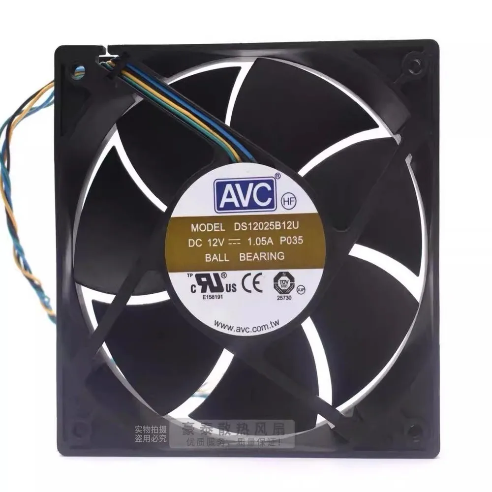 For AVC DS12025B12U 12025 DC12V 1.05A 12CM 4-Wire PWM Speed Control Cooling Fan
For AVC DS12025B12U 12025 DC12V 1.05A 12CM 4-Wire PWM Speed Control Cooling Fan