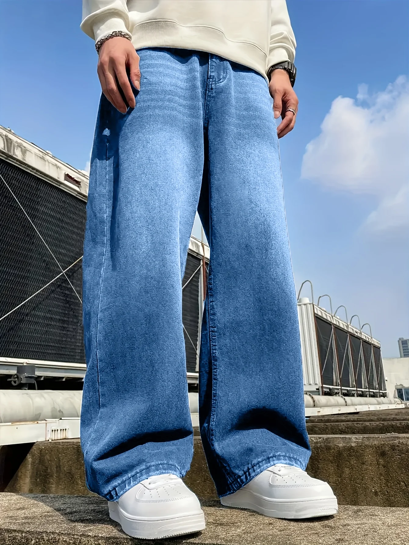 Брюки в стиле хиппи, мужские мешковатые джинсы, летние широкие джинсовые брюки, повседневные свободные трендовые длинные брюки, уличная одежда
Брюки в стиле хиппи, мужские мешковатые джинсы, летние широкие джинсовые брюки, повседневные свободные трендовые длинные брюки, уличная одежда